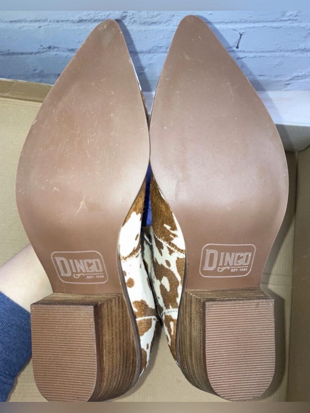 Dingo Live a Little Calf Hair Boots Size 8 New/Other/Display - Picture 8 of 12